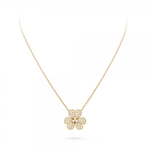 [basloveJW]BLUMEN-DIAMANT-HALSKETTE