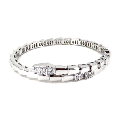 [AURORA]SERPENTI-ARMBAND DIAMANTEN SILBER
