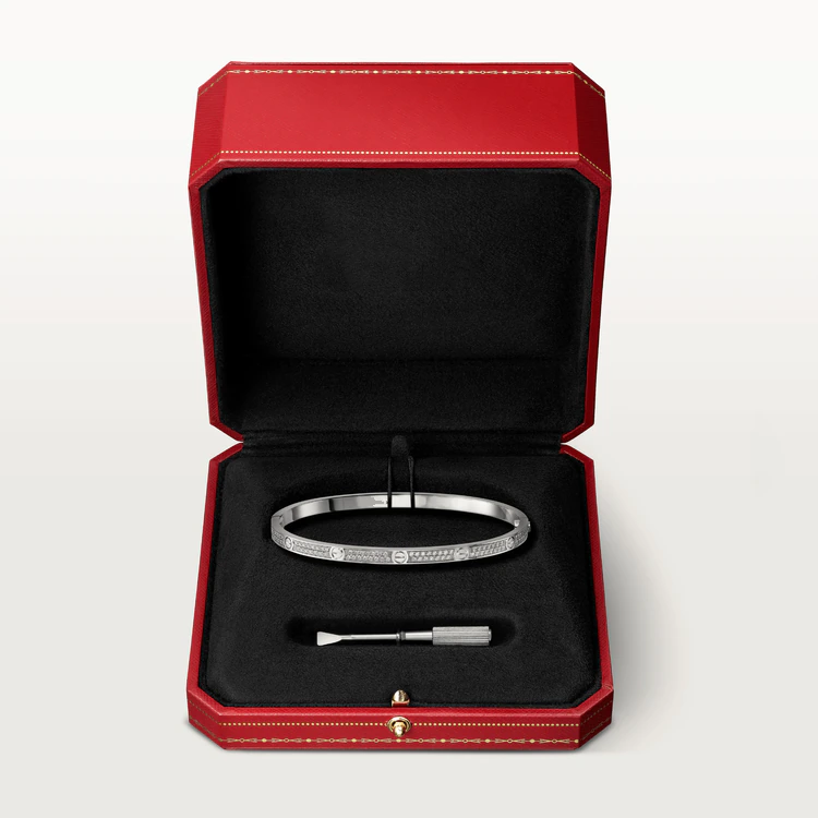 [AURORA]LOVE BRACELET 3.65MM DIAMOND-PAVED