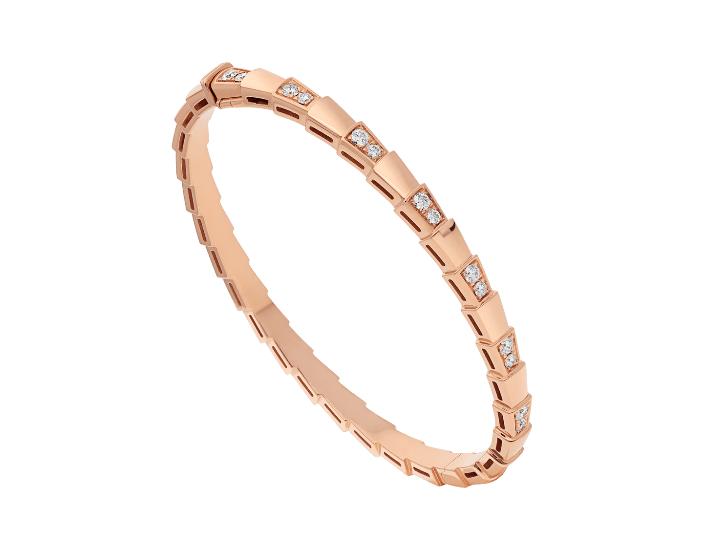 [AURORA]SERPENTI-ARMBAND ROSA GOLDDIAMANT