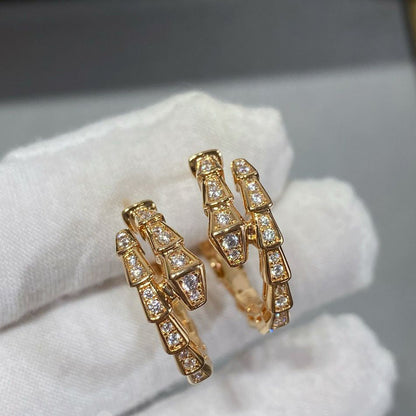 [AURORA]SERPENTI EARRINGS FULL DIAMOND