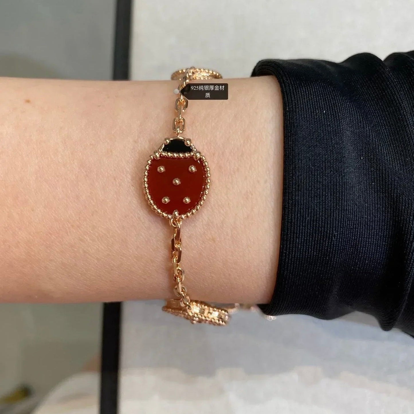 [basloveJW]Armband mit Glücksbringer-Motiv „Frühling“