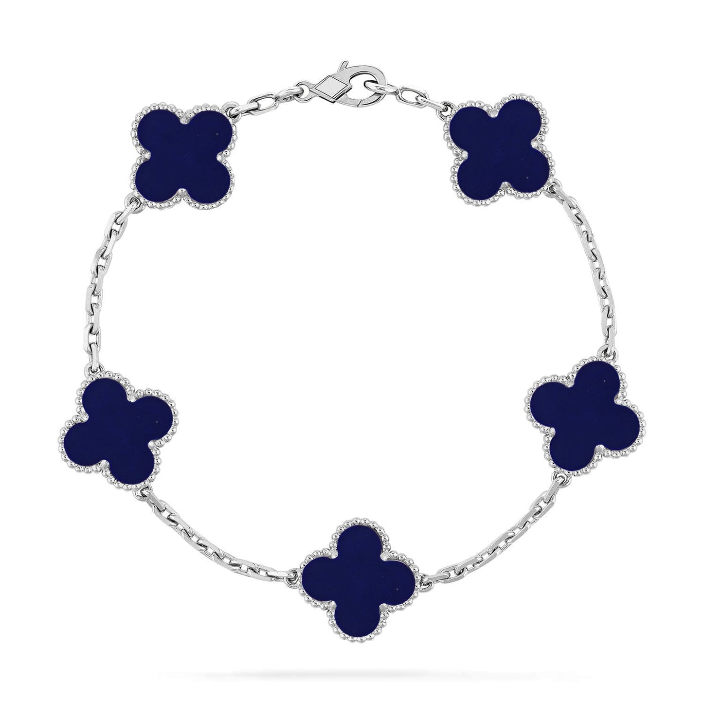 [AURORA]CLOVER 5 MOTIF LAPIS LAZULI BRACELET COLLECTION