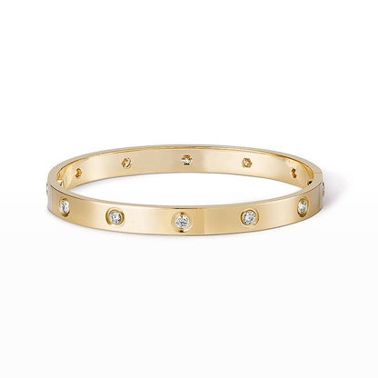 [AURORA]LIEBESARMBAND 6,1 MM 10 DIAMANTEN