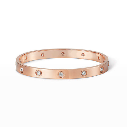 [AURORA]LIEBESARMBAND 6,1 MM 10 DIAMANTEN