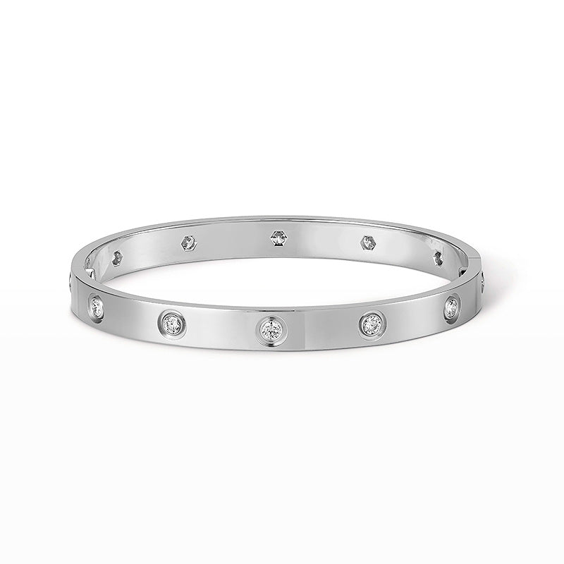[AURORA]LIEBESARMBAND 6,1 MM 10 DIAMANTEN