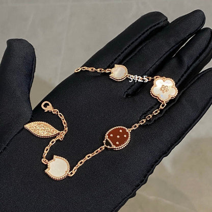 [basloveJW]Armband mit Glücksbringer-Motiv „Frühling“