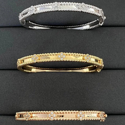 [basloveJW]CLOVER ARMBAND 4MM DIAMANTEN