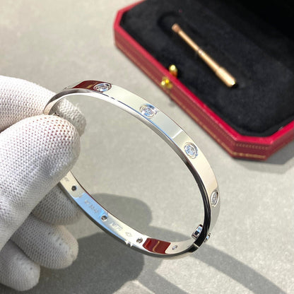 [AURORA]LIEBESARMBAND 6,1 MM 10 DIAMANTEN