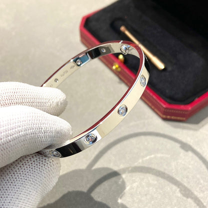[AURORA]LIEBESARMBAND 6,1 MM 10 DIAMANTEN