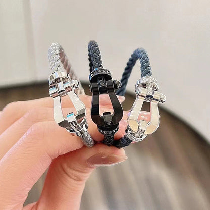 [AURORA]FORCE LARGE HORSESHOE NO DIAMOND BRACELET GOLD