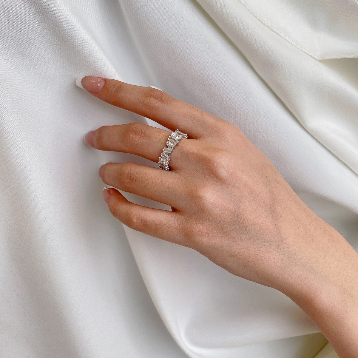 [AURORA]Delicate Multi Shape Tennis Ring