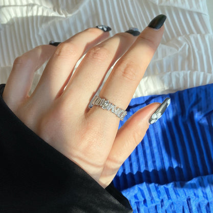 [AURORA]Delicate Multi Shape Tennis Ring