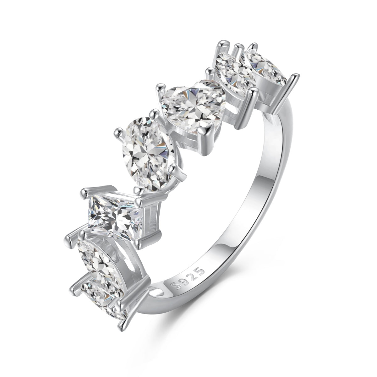 [AURORA]Delicate Multi Cut Ring