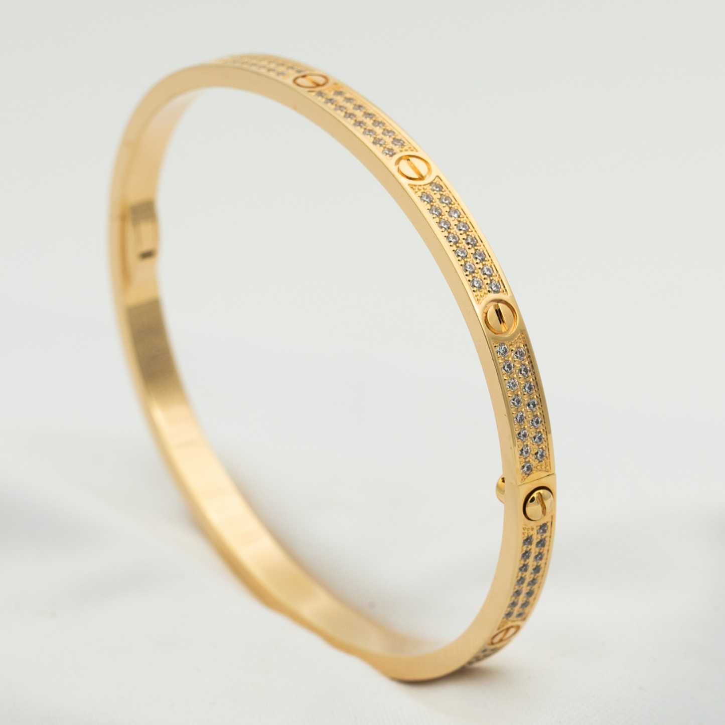 [AURORA]LOVE BRACELET 3.65MM DIAMOND-PAVED