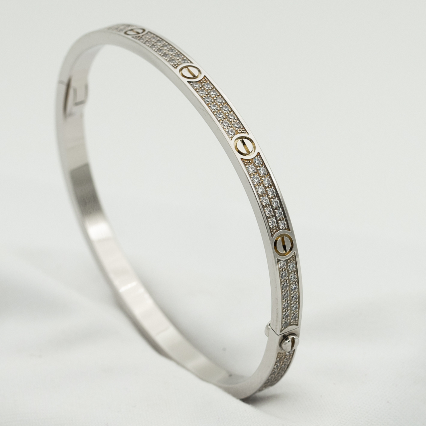 [AURORA]LOVE BRACELET 3.65MM DIAMOND-PAVED