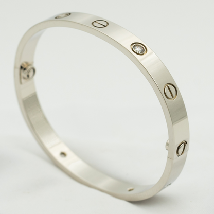 [AURORA]LIEBESARMBAND 6,1 MM 4 DIAMANTEN 