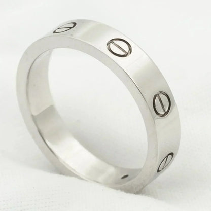 [AURORA]LIEBESRING 4MM 1 DIAMANT SILBER