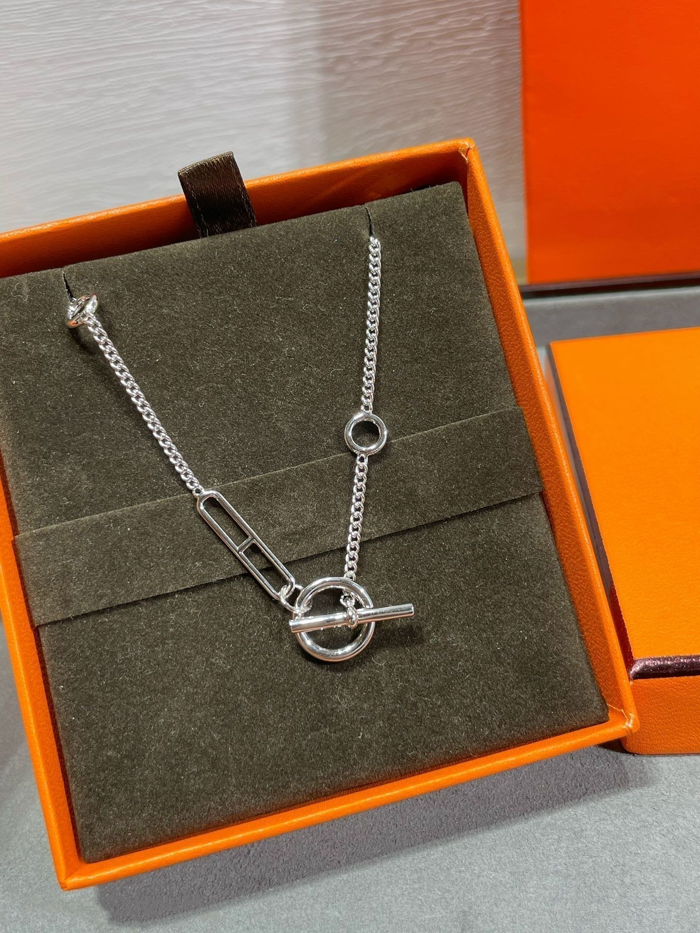 [AURORA]HM STERLING CHAINE D'ANCRE HEART