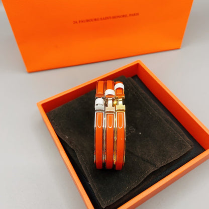 [AURORA]クラシック HM クリック レッド 8mm エナメルブレスレット