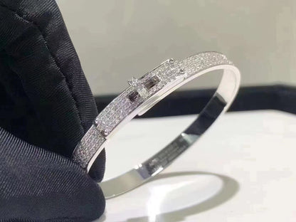 [AURORA]HM KELLY ARMBAND AUS SILBER MIT VOLLSTÄNDIGEM PAVE-DIAMANT