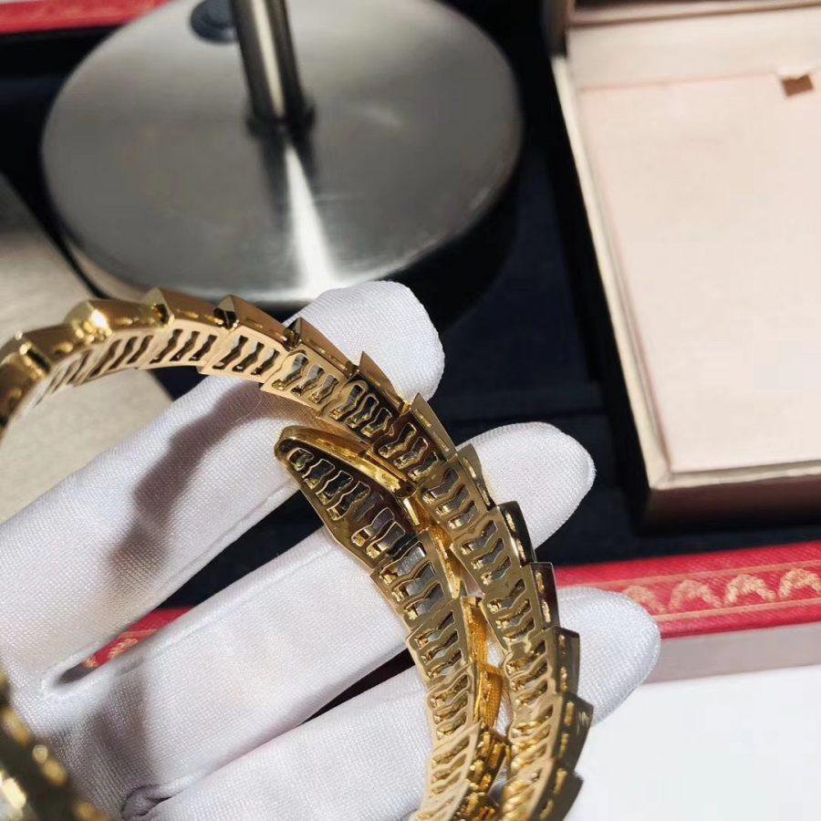 [AURORA]SERPENTI BRACELET 8MM GOLD DIAMOND