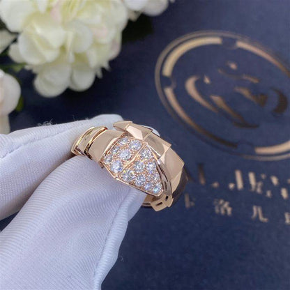 [AURORA]SERPENTI-RING ROSA GOLDDIAMANT