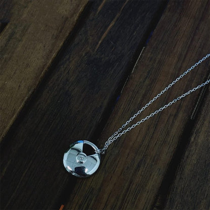 [AURORA]AMULETTE SILBER VOLLBESATZ DIAMANTEN HALSKETTE