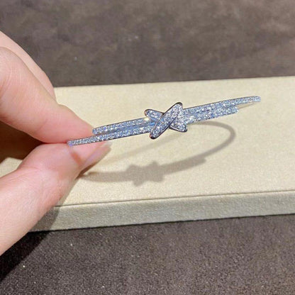 [オーロラ]ジュー ドゥ ブレスレット ダイヤモンド シルバー