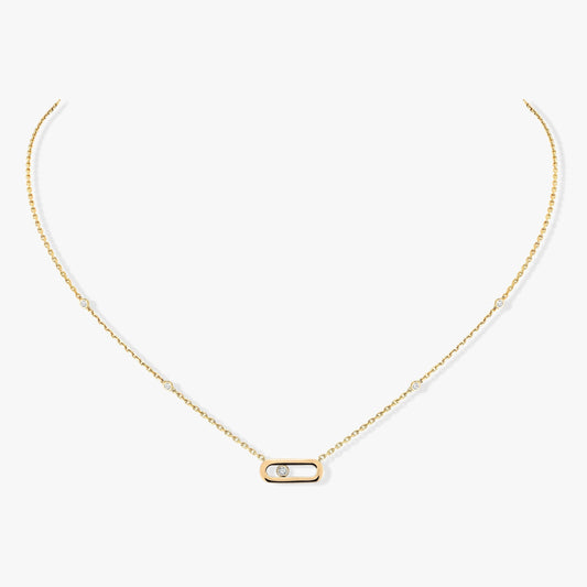 [AURORA]MOVE UNO DIAMOND NECKLACE