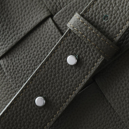 BOTTEGA VENETA 25S DIAGO HOBO 39 IN VERY DEEP OLIVE CALFSKIN