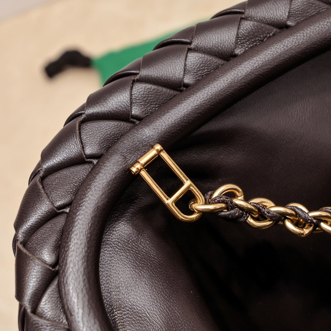 Teen Lauren 1980 With Chain 31.5 Chocolate Leather Ghw