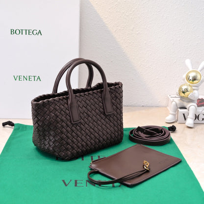 Mini Cabat 20cm Chocolate Lambskin Ghw
