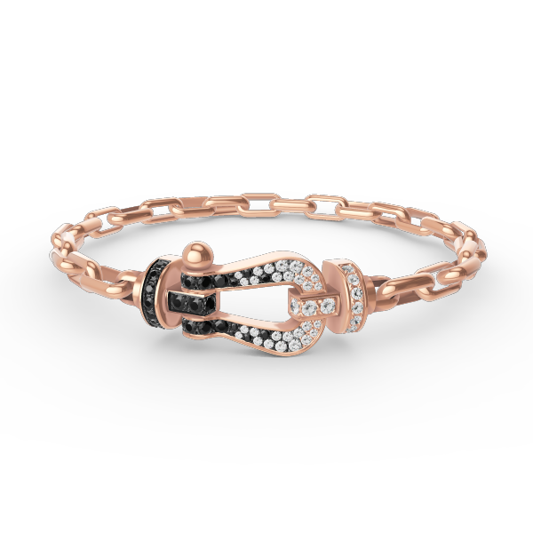 [AURORA]FORCE LARGE HORSESHOE CLASP  METAL BRACELET