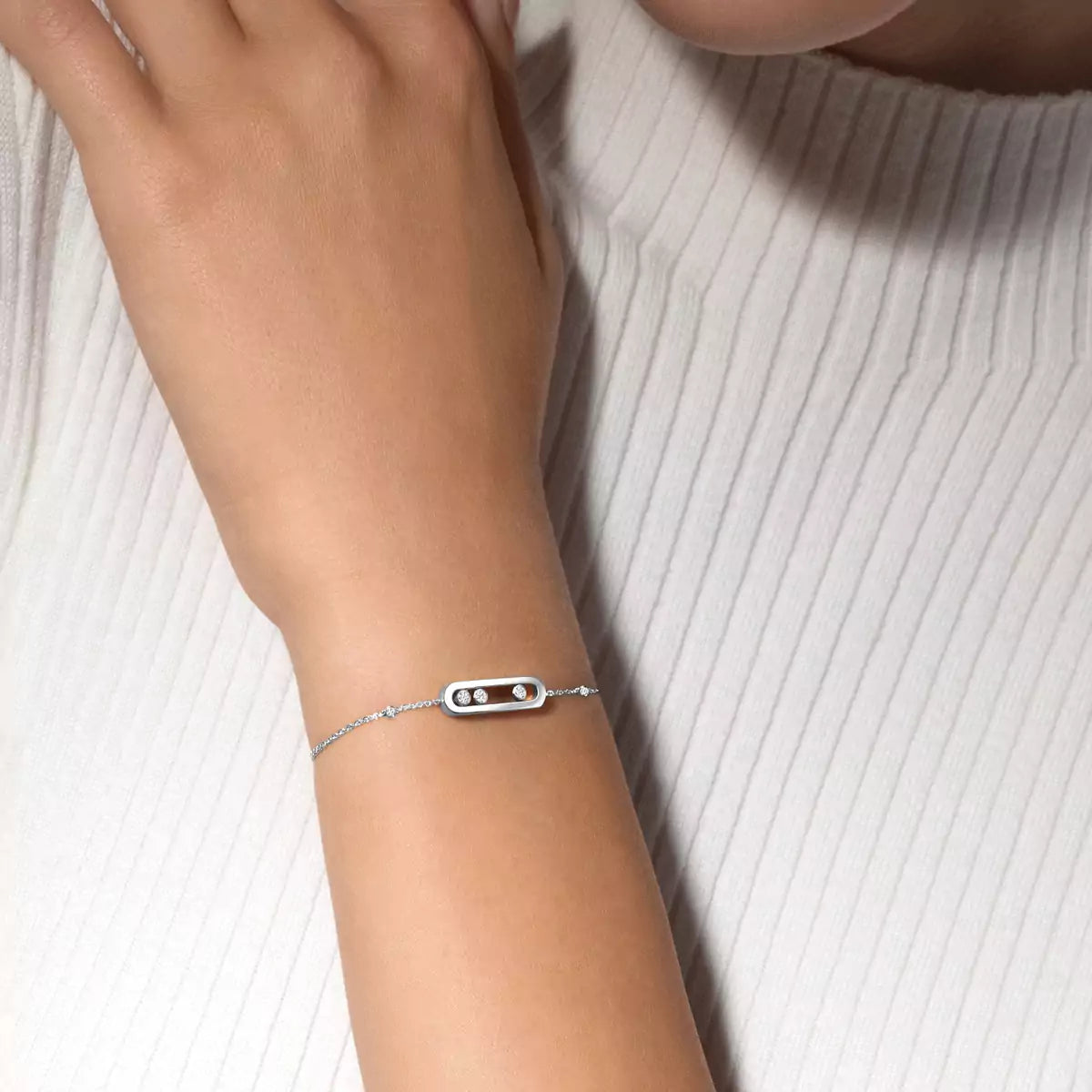 [AURORA]Baby Move Diamond Bracelet