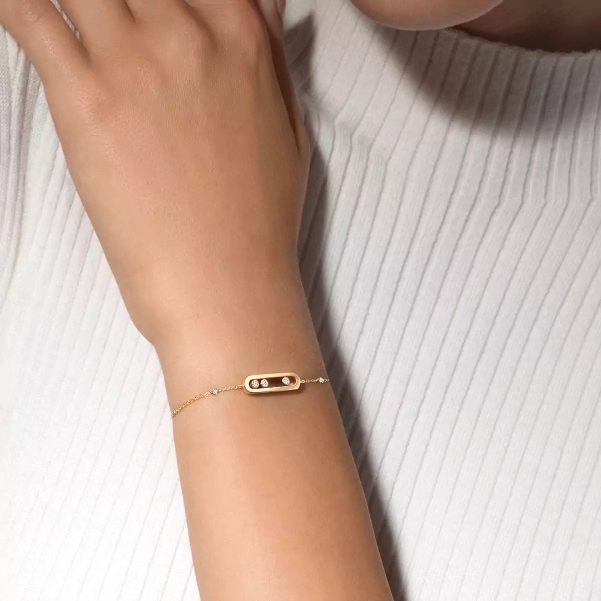 [AURORA]Baby Move Diamond Bracelet