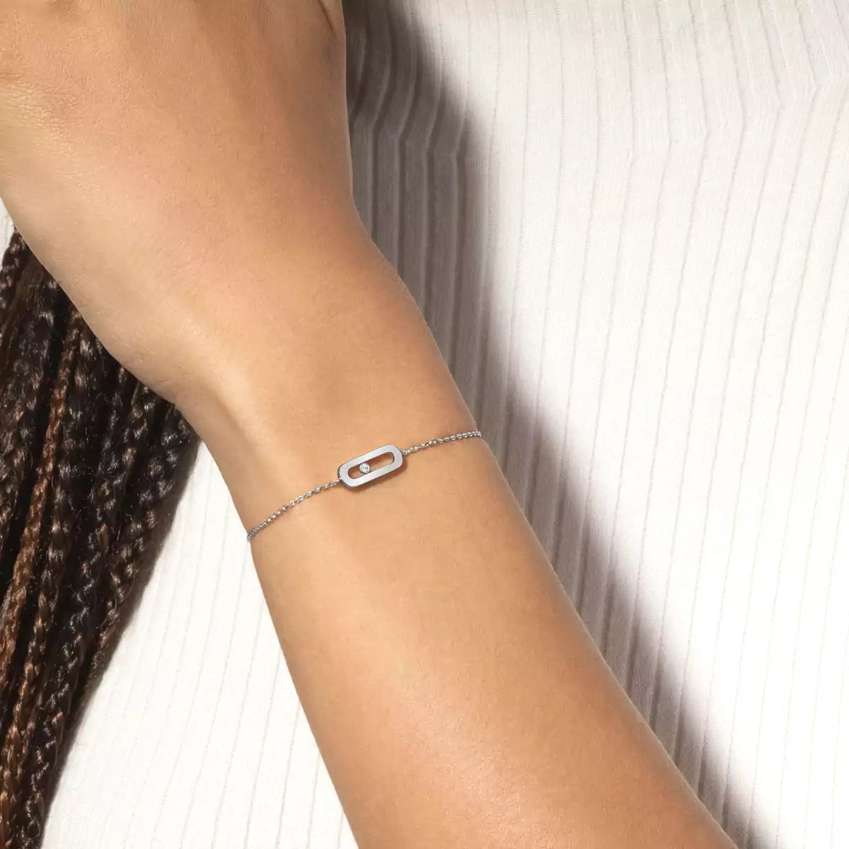 [AURORA]Move Uno Diamond Bracelet