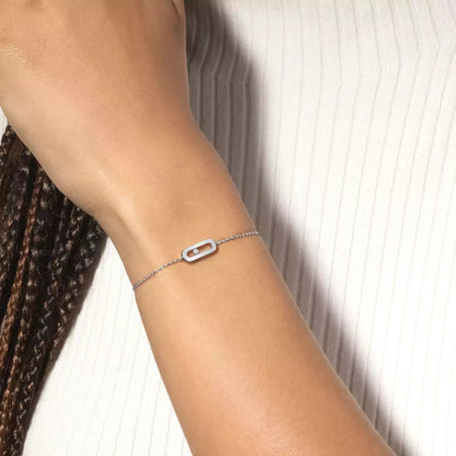 [AURORA]Move Uno Diamond Bracelet
