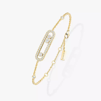 [AURORA]Pavé Baby Move Diamond Bracelet