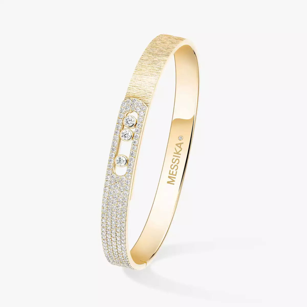 [AURORA]Move Noa Ciselé half pavé bangle
