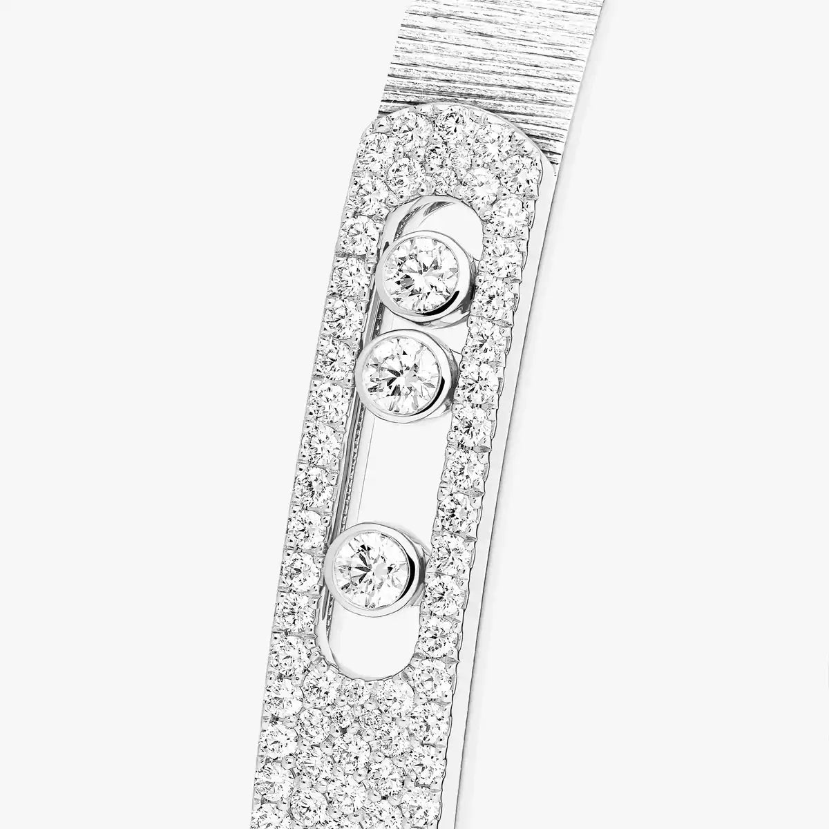 [AURORA]Move Noa Ciselé half pavé bangle