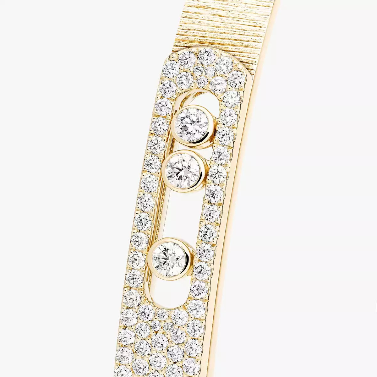 [AURORA]Move Noa Ciselé half pavé bangle