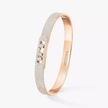 [AURORA]Move Noa Full Pavé Diamond Bangle Bracelet