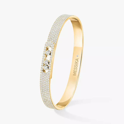[AURORA]Move Noa Full Pavé Diamond Bangle Bracelet