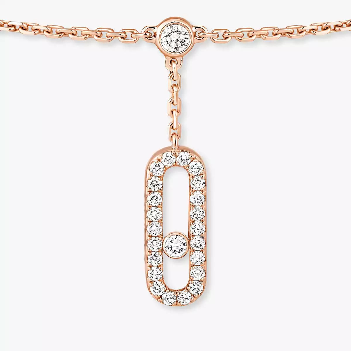 [AURORA] Move Uno pavé ankle bracelet