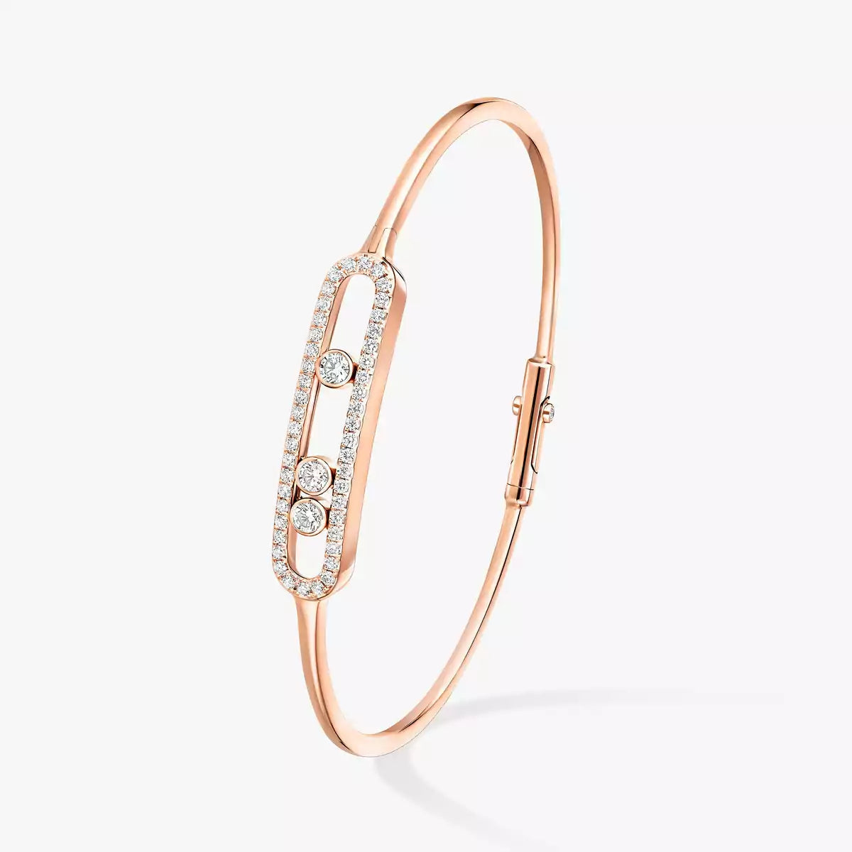 [AURORA]Move Pavé Diamond Bangle Bracelet M