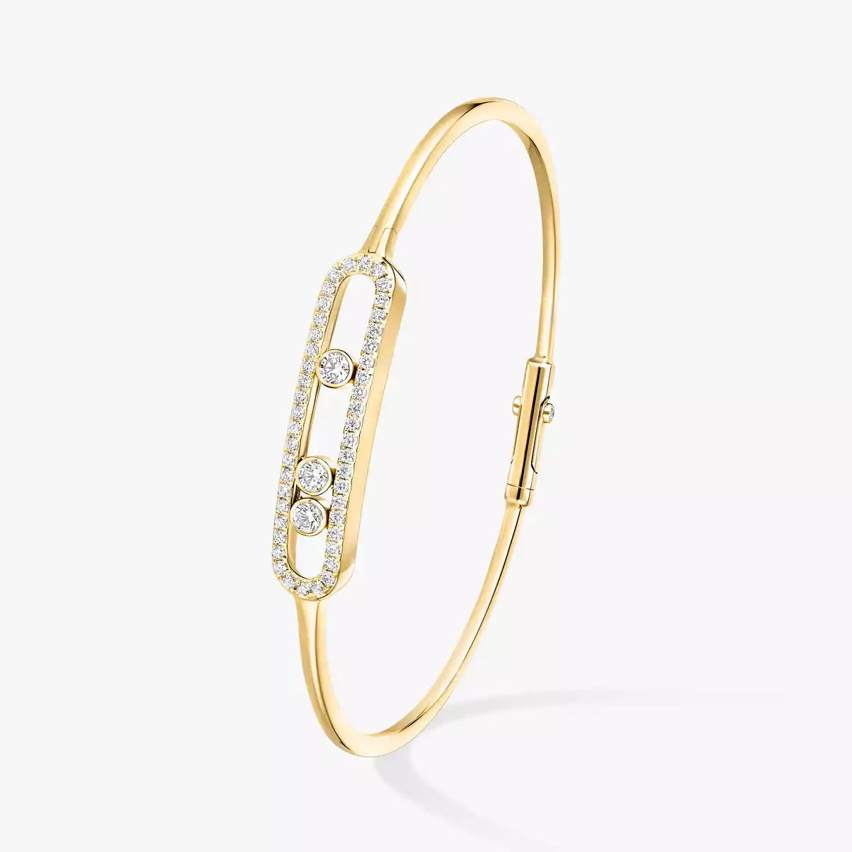 [AURORA]Move Pavé Diamond Bangle Bracelet M