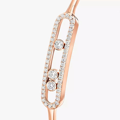 [AURORA]Move Pavé Diamond Bangle Bracelet M