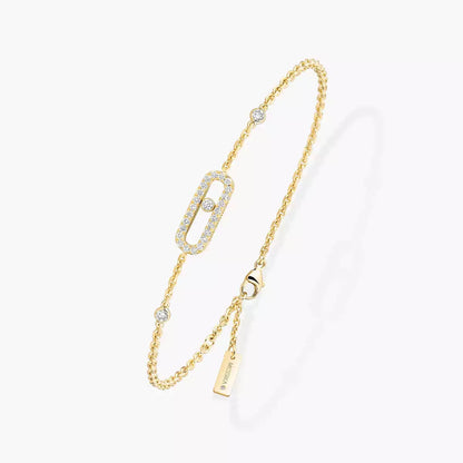 [AURORA]Move Uno Diamond Bracelet