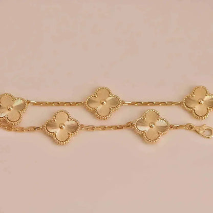 [AURORA] CLOVER 5 MOTIF LASER BRACELET COLLECTION